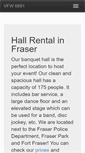 Mobile Screenshot of banquethallvfwfraser.org